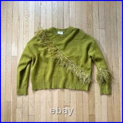 Cinq a Sept Merritt ostrich feather wool sweater