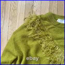 Cinq a Sept Merritt ostrich feather wool sweater