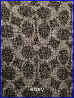 Coach Signature Crewneck Sweater CL703 Dark Blue Wool Medium Jacquard Logo