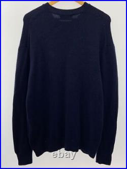 Coach knit sweater thick medium wool Navy Used