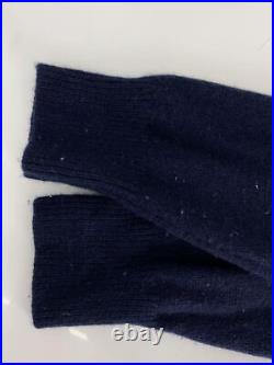 Coach knit sweater thick medium wool Navy Used