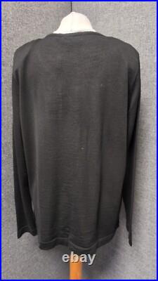 Colb Italy Knitted Cardigan Black UK M /12 EU 50 RRP £309 LN141 WW 13