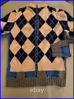 Comme Des Garcons Homme Plus Argyle Knit Sweater Sz M