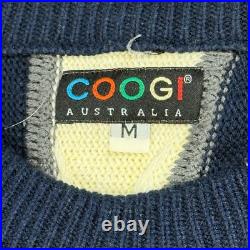 Coogi Australia Sweater Knitwear Striped Patterned Pullover Sweater Medium READ