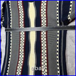 Coogi Australia Sweater Knitwear Striped Patterned Pullover Sweater Medium READ