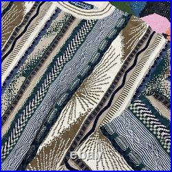 Coogi Style 3D Textured Knit Sweater Jumper, Vintage 90s, Mens Medium