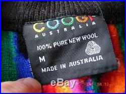 Coogi Sweater 100% pure new wool multi-colour vintage Christmas pit2pit 24 M