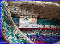 Coogi Textured Hip Hop Sweater Notorious BIG Biggie Cosby Sweater sz M