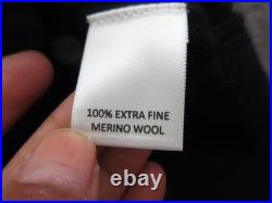 Cremieux Sweater Mens Medium Blue Merino Wool Dog Graphic Crewneck Knit Pullover