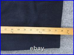 Cremieux Sweater Mens Medium Blue Merino Wool Dog Graphic Crewneck Knit Pullover