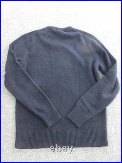 Cremieux Sweater Mens Medium Blue Merino Wool Dog Graphic Crewneck Knit Pullover