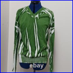 D&G Dolce & Gabbana Sweater Jumper Green Grass Medium Art Vtg 2006