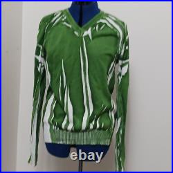 D&G Dolce & Gabbana Sweater Jumper Green Grass Medium Art Vtg 2006