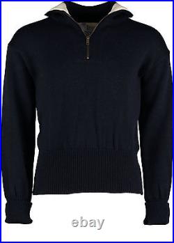 DAS BOOT quarter zip seaman's sweater, Submariners Jumper, British Wool. #41029