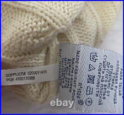 DEAL 40% OFF Ralph Lauren Cable Knit Cricket Sweater Ivory Medium