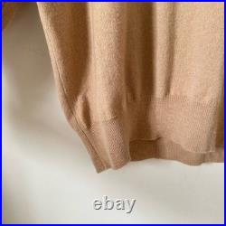 DEMYLEE NY Turtleneck Wool Sweater In Tan Size Medium