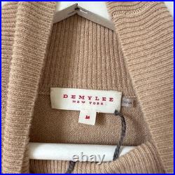 DEMYLEE NY Turtleneck Wool Sweater In Tan Size Medium