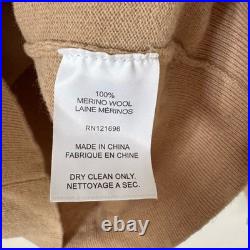 DEMYLEE NY Turtleneck Wool Sweater In Tan Size Medium