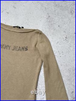DNKY Donna Karan Women Sweater Jumper Size M Beige