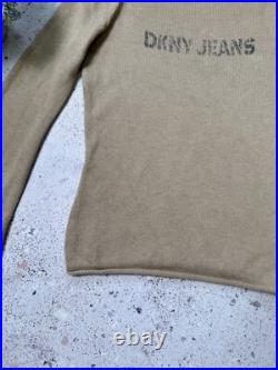 DNKY Donna Karan Women Sweater Jumper Size M Beige