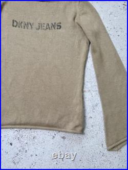 DNKY Donna Karan Women Sweater Jumper Size M Beige