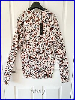 DOLCE & GABBANA D&G Playing Cards Cashmere Sweater Jumper IT 48 UK US 38 MEDIUM