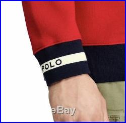 DS NEW Polo Ralph Lauren 1992 Stadium P Wing Sweater Vintage Red Fleece crewneck