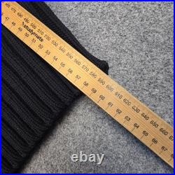 DSQUARED2 Jumper womens MEDIUM black Short Sleeve mock neck knitted Size M