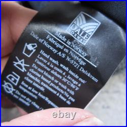 Dale Norway Sweater Mens M Gray 1/4 Zip Nordic Fair Isle Wool Lined Windstopper