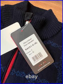 Dale of Norway Men's Oberstdorf Jumper Sweater Cardigan Zip Neck 100% Wool sz M