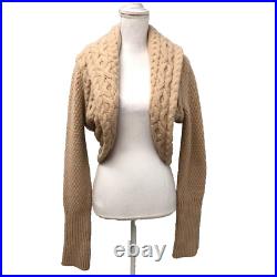 Diane Von Furstenberg Harville Cardigan Sweater Jumper Womens Medium Camel Beige