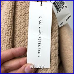 Diane Von Furstenberg Harville Cardigan Sweater Jumper Womens Medium Camel Beige Diane Von Furstenberg Harville Cardigan Sweater Jumper Womens Medium Camel Beige