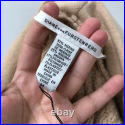 Diane Von Furstenberg Harville Cardigan Sweater Jumper Womens Medium Camel Beige Diane Von Furstenberg Harville Cardigan Sweater Jumper Womens Medium Camel Beige