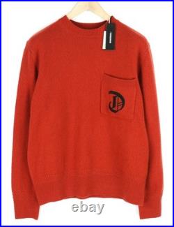 Diesel K-Boston Men's Sweater XL Red Sweater Wool Cashmere Knitted RRP 250 Diesel K-Boston Men's Sweater XL Red Sweater Wool Cashmere Knitted RRP 250