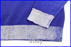 Diesel K-Larence Sweater Men M Washed Blue Sweater Crew Neck RRP 225