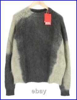 Diesel K-Osimo Men's Sweater M Mohair Wool Blend Knitted UVP 350 Gray Diesel K-Osimo Men's Sweater M Mohair Wool Blend Knitted UVP 350 Gray