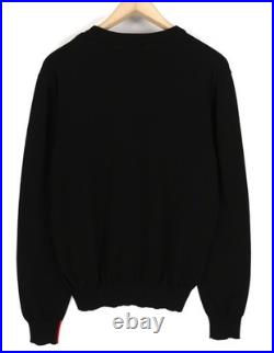 Diesel K-Yonkers Sweater Men M Black Sweater Crew Neck Tight-Knit RRP 175