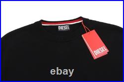 Diesel K-Yonkers Sweater Men M Black Sweater Crew Neck Tight-Knit RRP 175