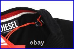 Diesel K-Yonkers Sweater Men M Black Sweater Crew Neck Tight-Knit RRP 175