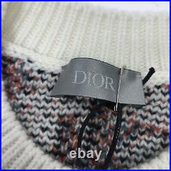 Dior All-Over Dior Oblique Jacquard Wool & Cashmere Sweater Size M