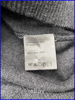 Dior Homme Slashed Neck Wool Jumper Sweater Sweatshirt M / L Hedi Slimane Italy