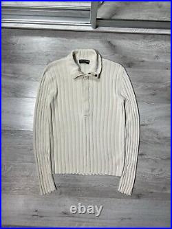 Dolce & Gabbana Ribed Turtleneck Knitted Sweater Cotton / Viscose / Linen Sz 50