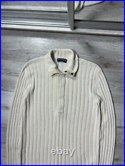 Dolce & Gabbana Ribed Turtleneck Knitted Sweater Cotton / Viscose / Linen Sz 50 Dolce & Gabbana Ribed Turtleneck Knitted Sweater Cotton / Viscose / Linen Sz 50