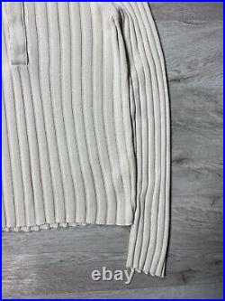 Dolce & Gabbana Ribed Turtleneck Knitted Sweater Cotton / Viscose / Linen Sz 50