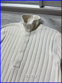 Dolce & Gabbana Ribed Turtleneck Knitted Sweater Cotton / Viscose / Linen Sz 50 Dolce & Gabbana Ribed Turtleneck Knitted Sweater Cotton / Viscose / Linen Sz 50