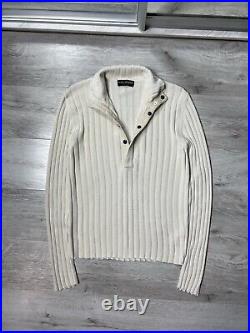 Dolce & Gabbana Ribed Turtleneck Knitted Sweater Cotton / Viscose / Linen Sz 50 Dolce & Gabbana Ribed Turtleneck Knitted Sweater Cotton / Viscose / Linen Sz 50