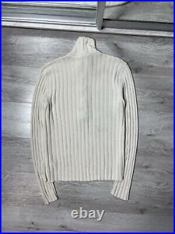 Dolce & Gabbana Ribed Turtleneck Knitted Sweater Cotton / Viscose / Linen Sz 50