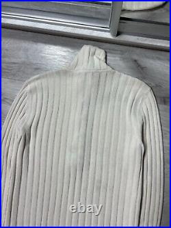 Dolce & Gabbana Ribed Turtleneck Knitted Sweater Cotton / Viscose / Linen Sz 50