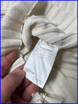 Dolce & Gabbana Ribed Turtleneck Knitted Sweater Cotton / Viscose / Linen Sz 50