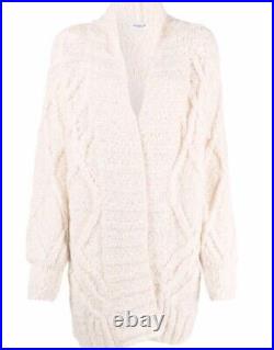 Dondup Cable Knit Cardigan White Lydia Millen Pick. Ladies Size M. RRP £450